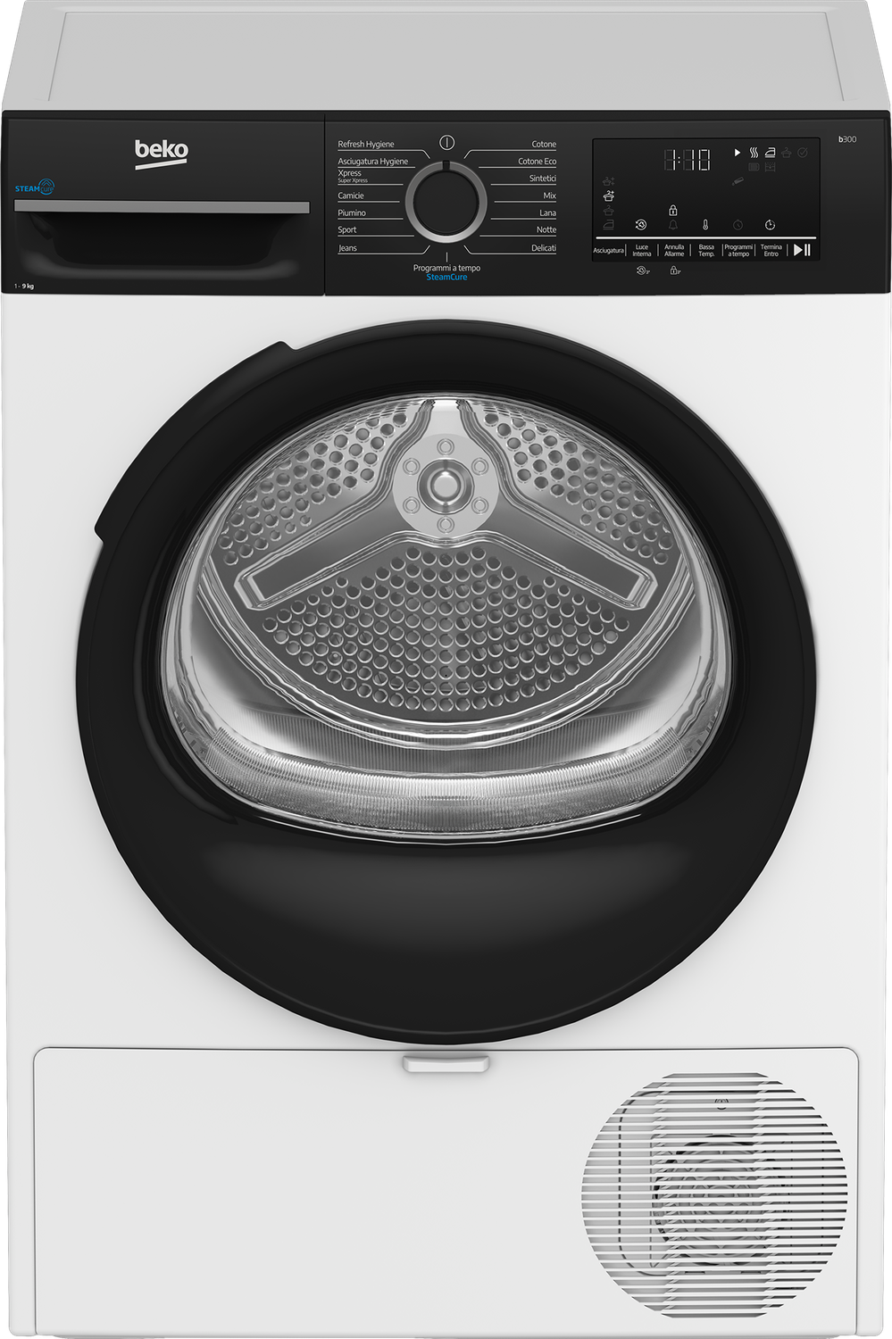 Asciugatrice 9 Kg, con Pompa di calore, Classe energetica C Asciugatrice 9 Kg, con Pompa di calore, Classe energetica C