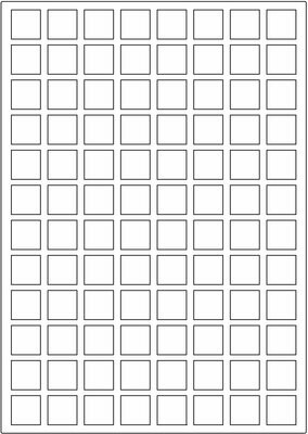 LCI weiß matt / permanent / A4, 20 x 20 mm / 100 Blatt LCI weiß matt / permanent / A4, 20 x 20 mm / 100 Blatt