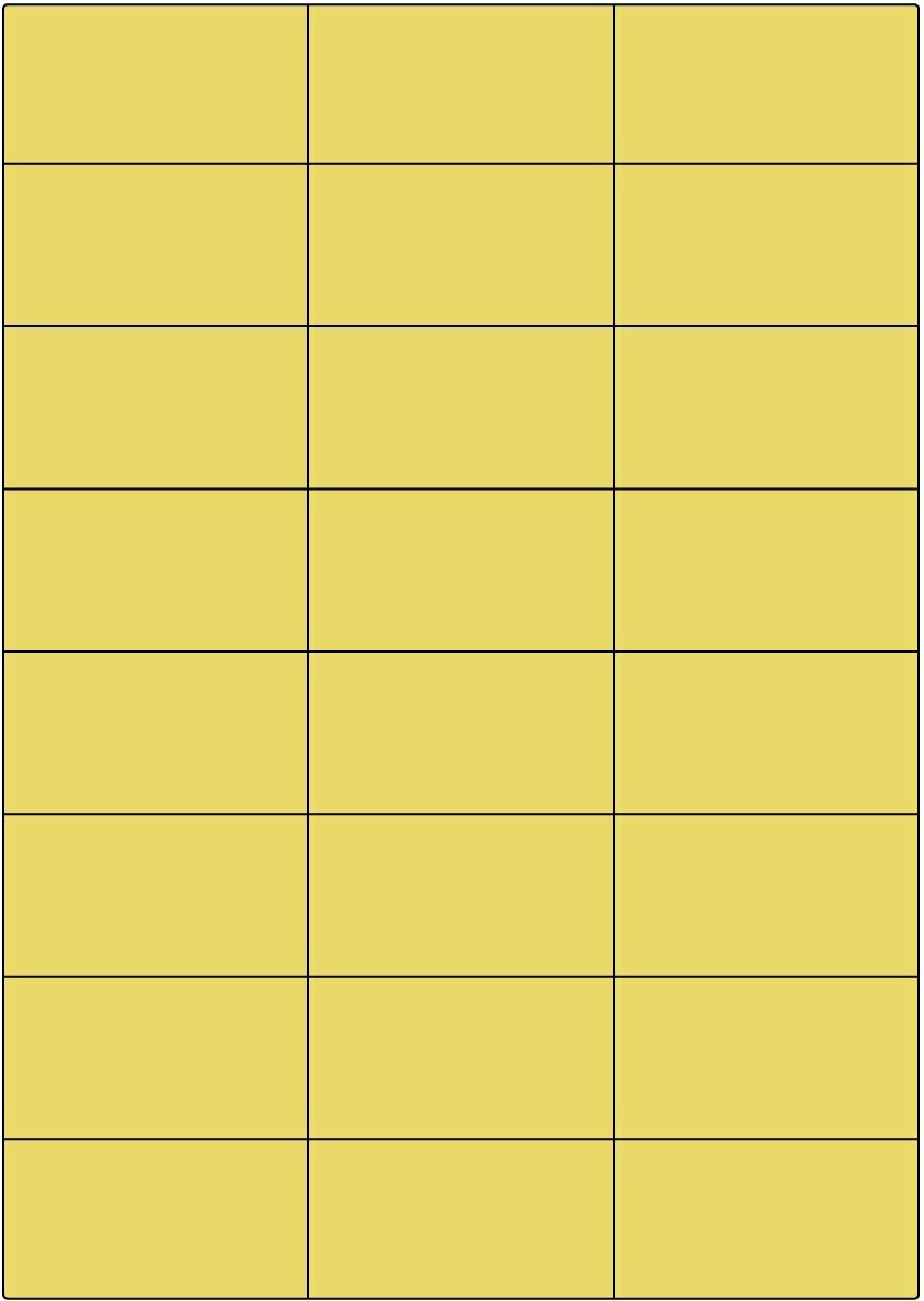 LCI gelb matt / permanent / A4 / 70 x 37,1 mm / 100 Blatt