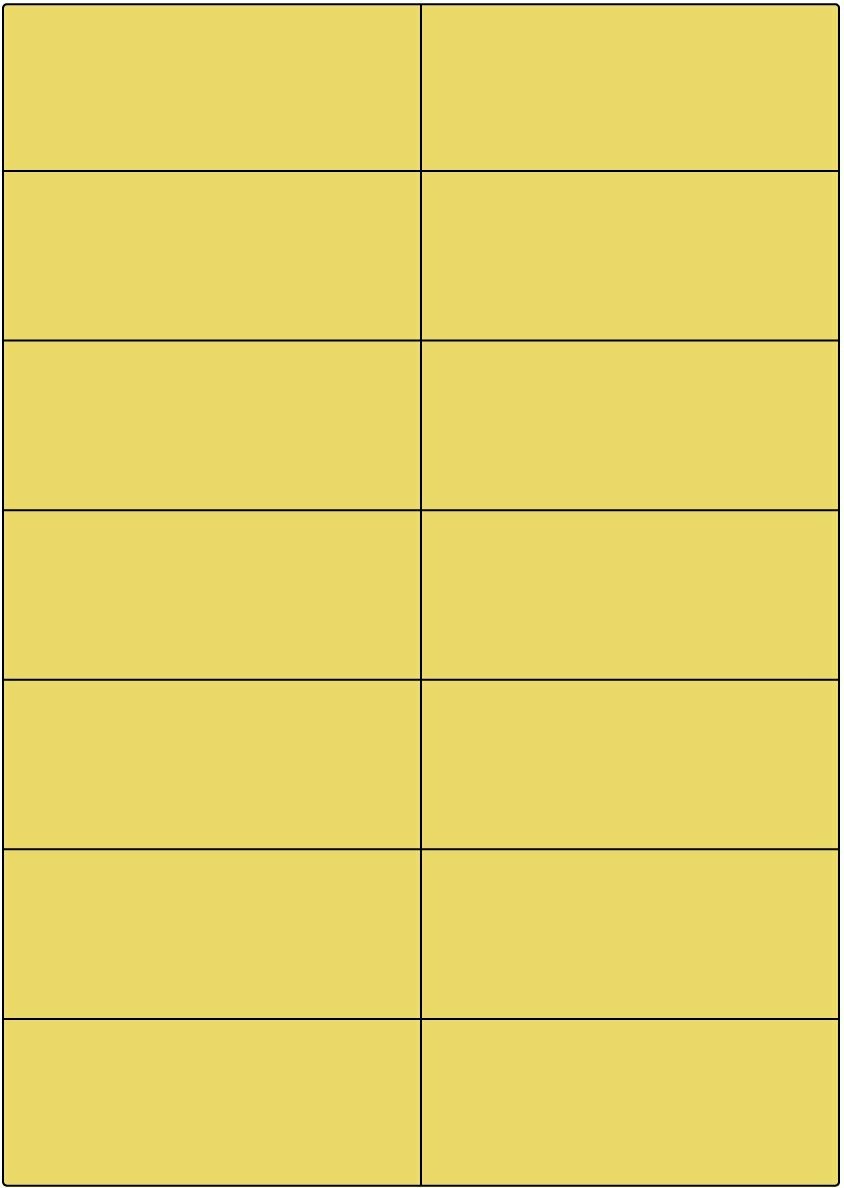 LCI gelb matt / permanent / A4 / 105 x 42,4 mm / 100 Blatt