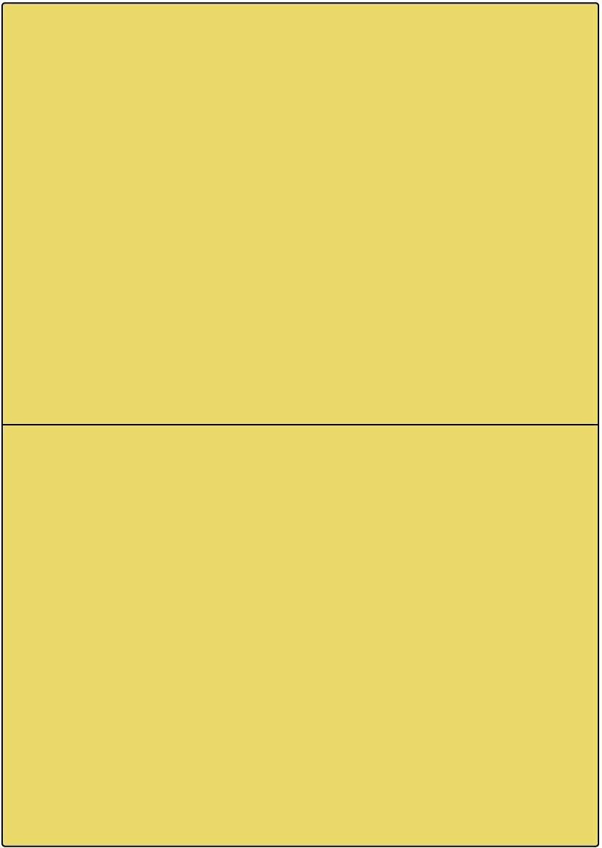 LCI gelb matt / permanent / A4 / 210 x 148,5 mm / 100 Blatt