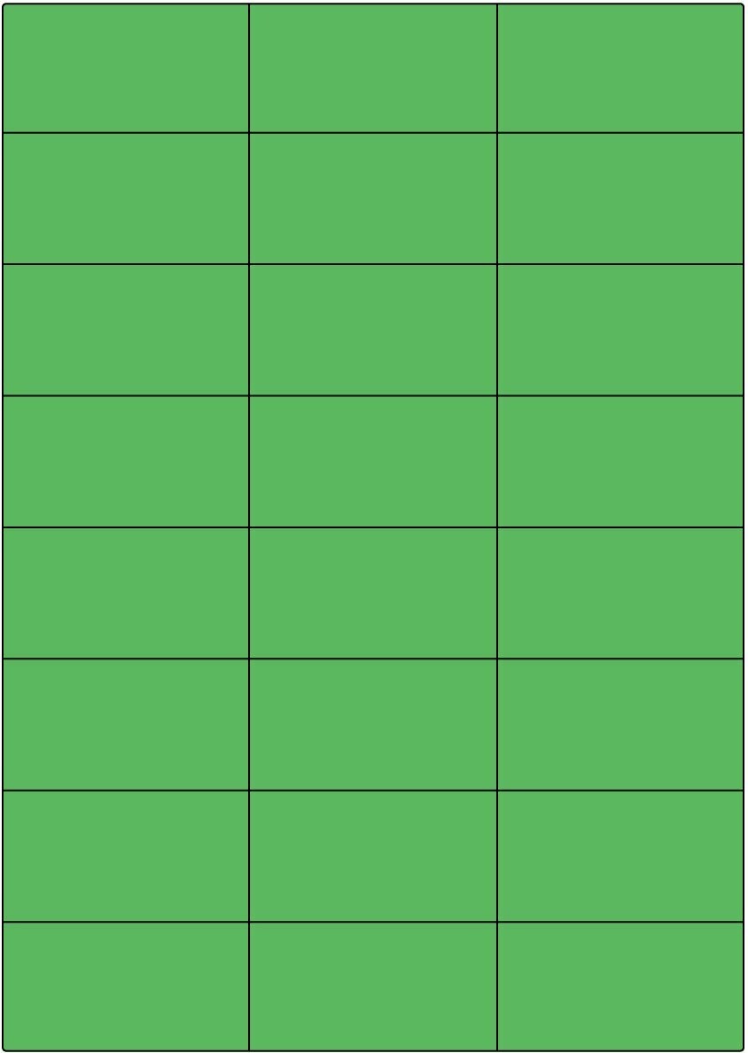 LCI grün matt / permanent / A4 / 70 x 37,1 mm  / 100 Blatt