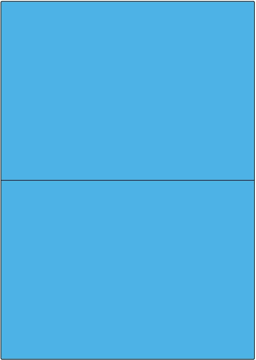 LCI blau matt / permanent / A4 / 210 x 148,5 mm  / 100 Blatt