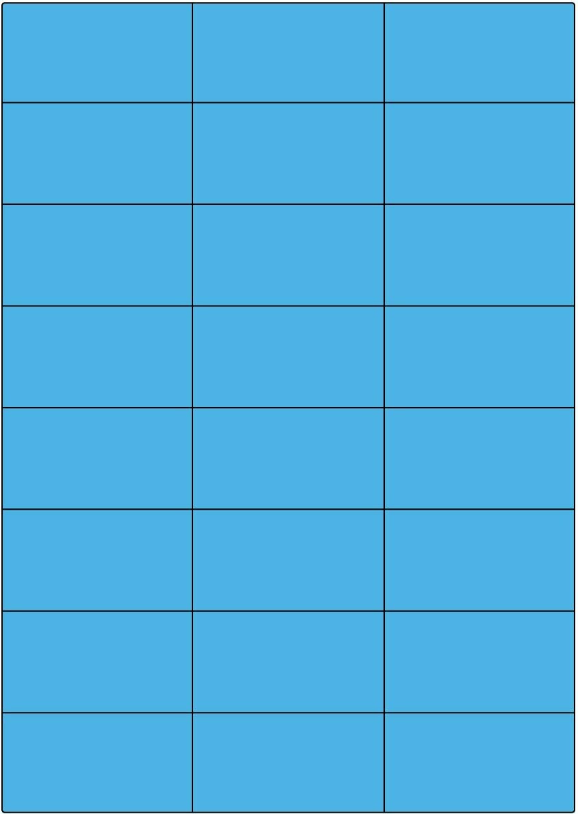 LCI blau matt / permanent / A4 / 70 x 37,1 mm / 100 Blatt