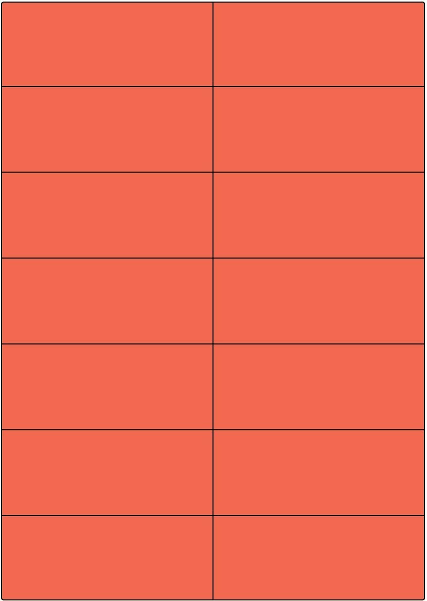 LCI rot matt / permanent / A4 / 105 x 42,4 mm / 100 Blatt