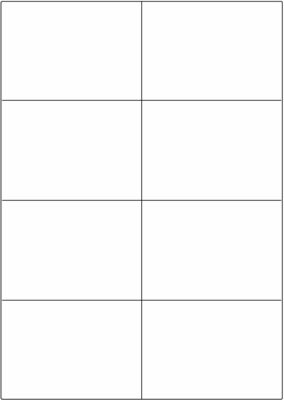 PET weiß matt / permanent / A4 / 105 x 74,25 mm / 100 Blatt PET weiß matt / permanent / A4 / 105 x 74,25 mm / 100 Blatt