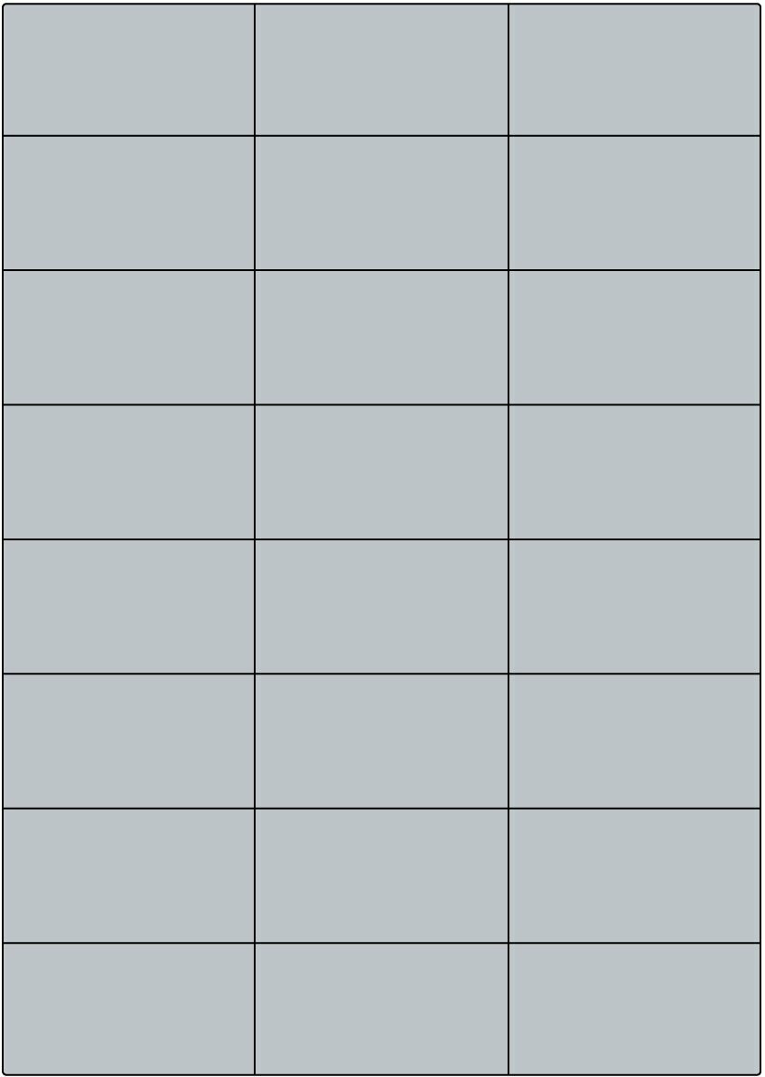 PET silber matt / permanent / A4 / 70 x 37,1 mm / 100 Blatt