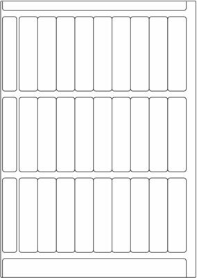 Offset weiß matt / permanent / BM / 15 x 60 mm / 200 Blatt