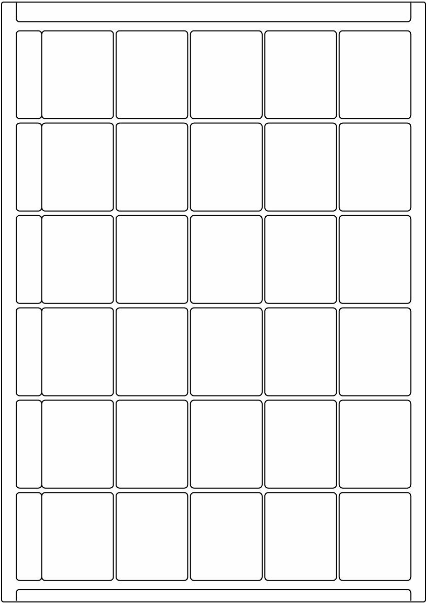 Offset weiß matt / permanent / BG / 40 x 49 mm / 200 Blatt