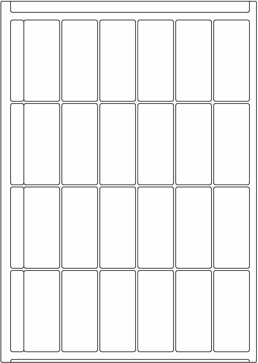Offset weiß matt / permanent / BG / 33 x 75 mm / 200 Blatt