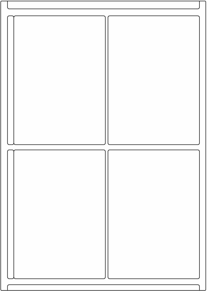 Offset weiß matt / permanent / BG / 105 x 148 mm / 200 Blatt