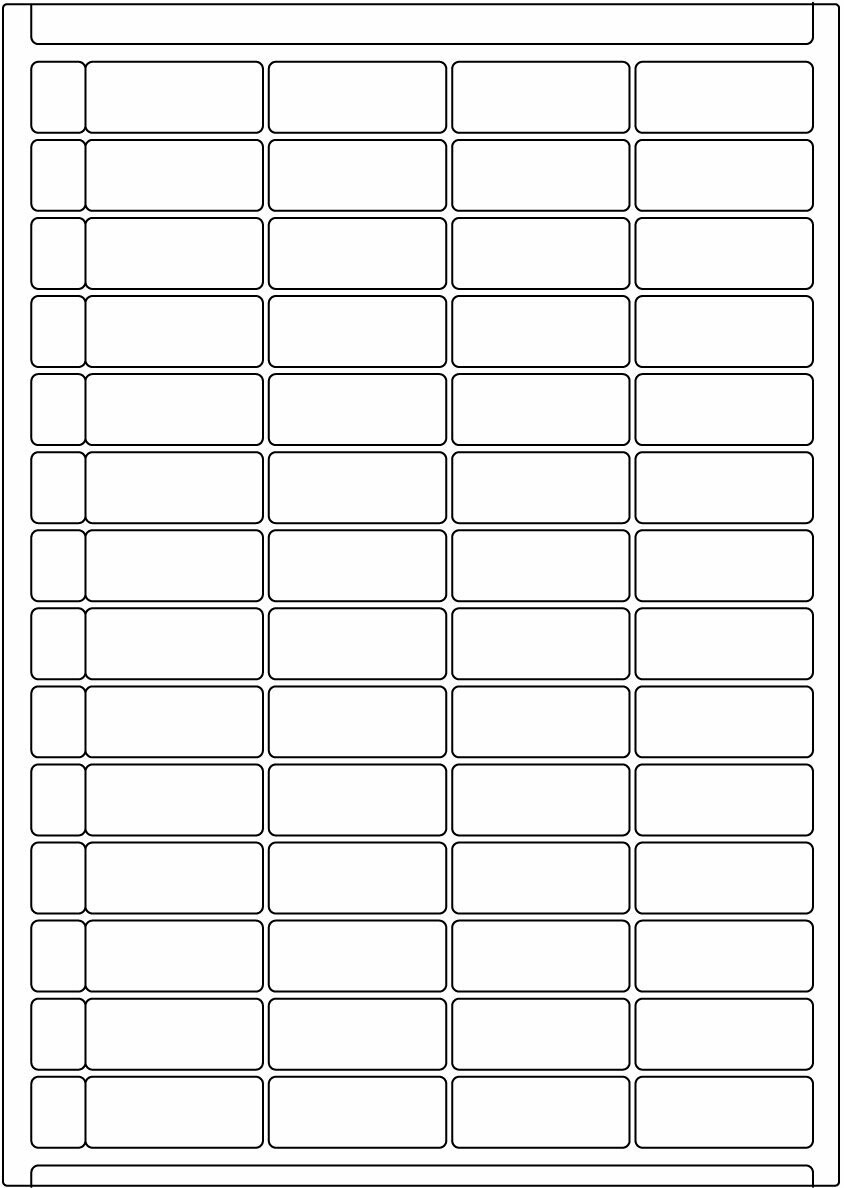 Offset weiß matt / permanent / BG / 20 x 50 mm / 200 Blatt