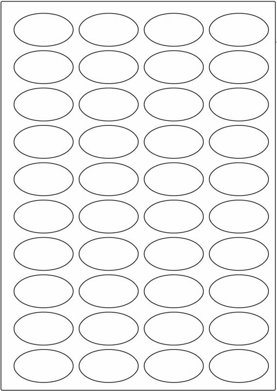 Offset-Laser weiß glänzend / permanent / BA4 / 25 x 45 mm oval / 200 Blatt Offset-Laser weiß glänzend / permanent / BA4 / 25 x 45 mm oval / 200 Blatt