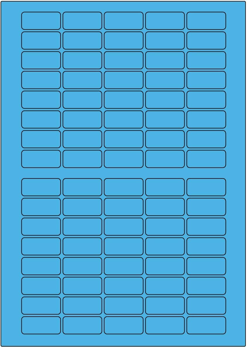 Offset-Laser blau matt / permanent / BA4 / 15 x 33,5 mm / 200 Blatt