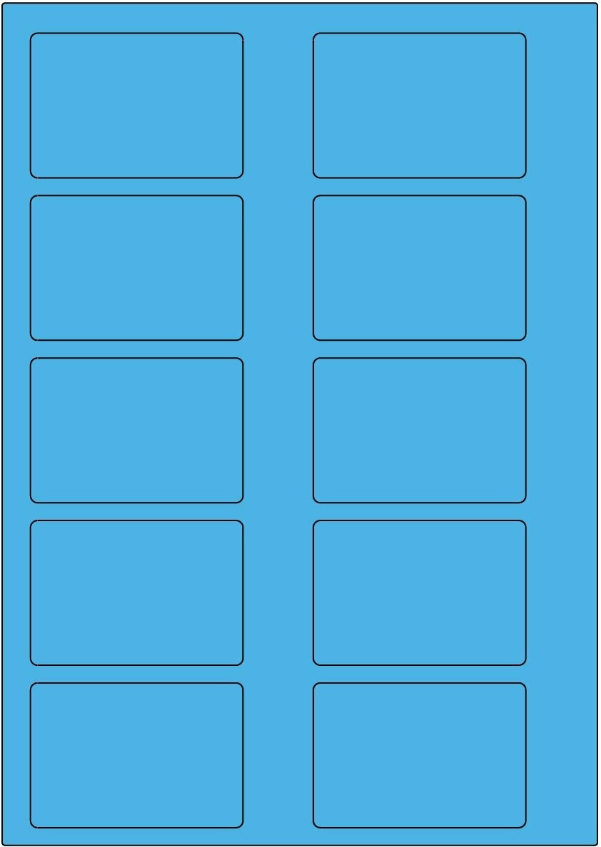 Offset-Laser blau matt / permanent / BA4 / 51 x 75 mm / 200 Blatt