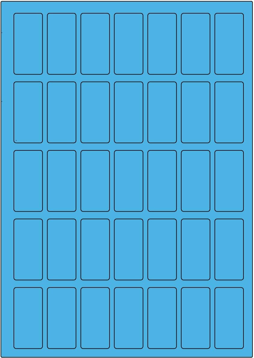 Offset-Laser blau matt / permanent / BA4 / 24 x 51 mm / 200 Blatt