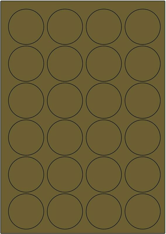 Offset gold matt / permanent / BA4 / 45 mm rund / 200 Blatt Offset gold matt / permanent / BA4 / 45 mm rund / 200 Blatt