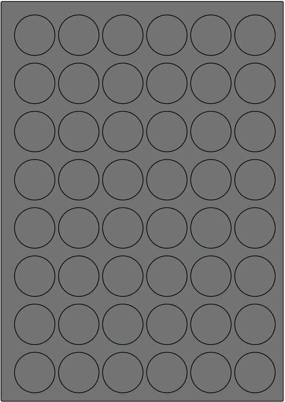 Offset silber matt / permanent / BA4 / 30 mm rund / 200 Blatt Offset silber matt / permanent / BA4 / 30 mm rund / 200 Blatt