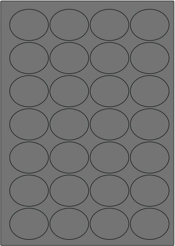 Offset silber matt / permanent / BA4 / 38 x 47 mm oval / 200 Blatt Offset silber matt / permanent / BA4 / 38 x 47 mm oval / 200 Blatt
