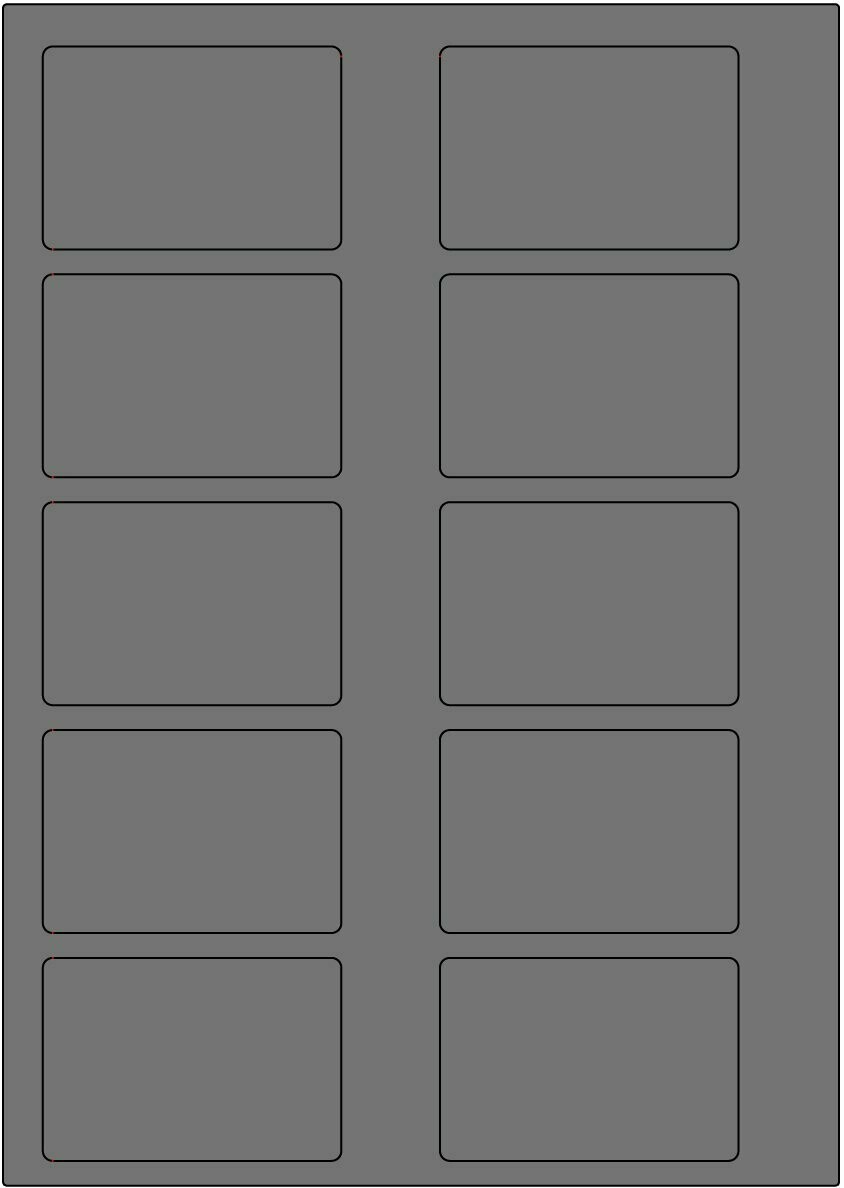 Offset silber matt / permanent / BA4 / 51 x 75 mm / 200 Blatt