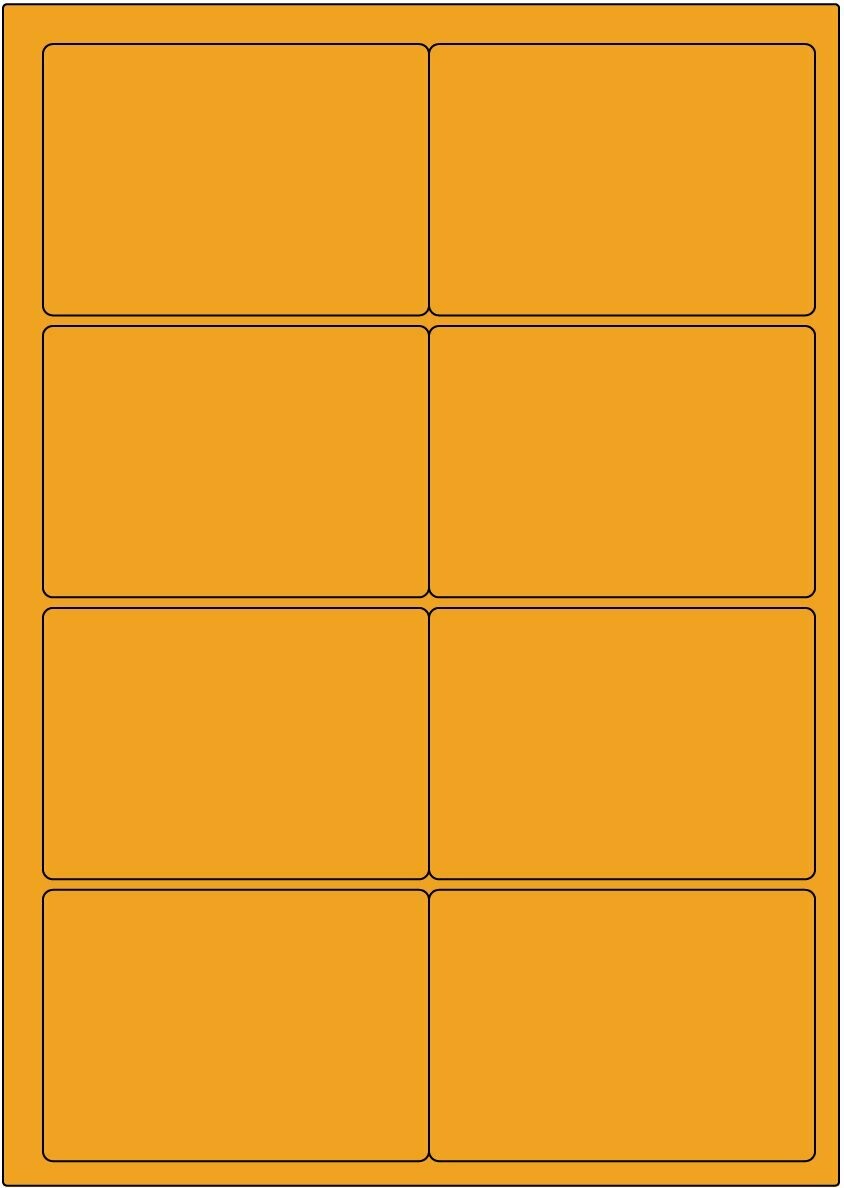 Offset Leucht orange / permanent / BA4 / 68 x 97 mm / 200 Blatt