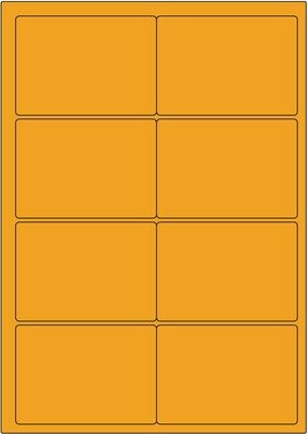 Offset Leucht orange / permanent / BA4 / 68 x 97 mm / 200 Blatt