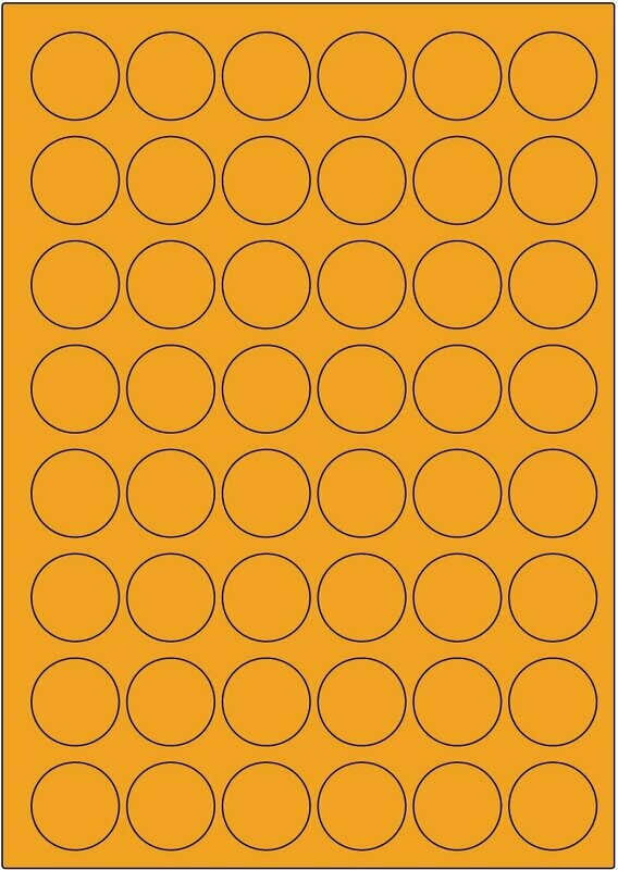 Offset Leucht orange / permanent / BA4 / 30 mm rund / 200 Blatt Offset Leucht orange / permanent / BA4 / 30 mm rund / 200 Blatt