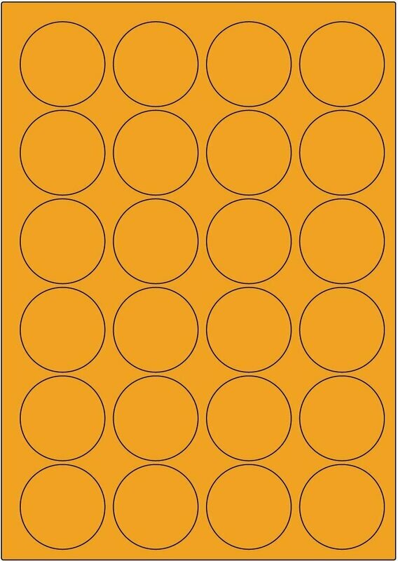 Offset Leucht orange / permanent / BA4 / 45 mm rund / 200 Blatt Offset Leucht orange / permanent / BA4 / 45 mm rund / 200 Blatt