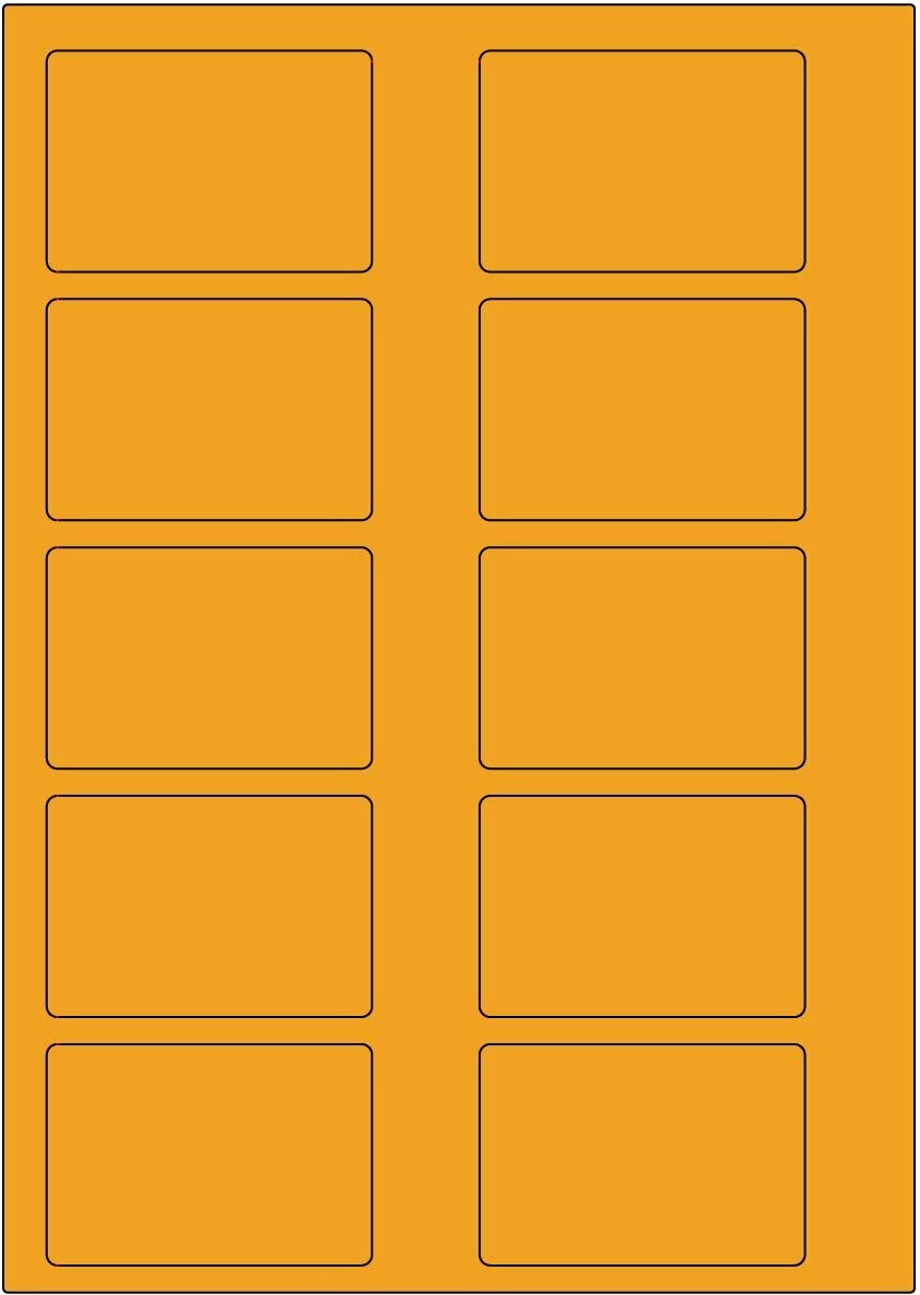 Offset Leucht orange / permanent / BA4 / 51 x 75 mm / 200 Blatt