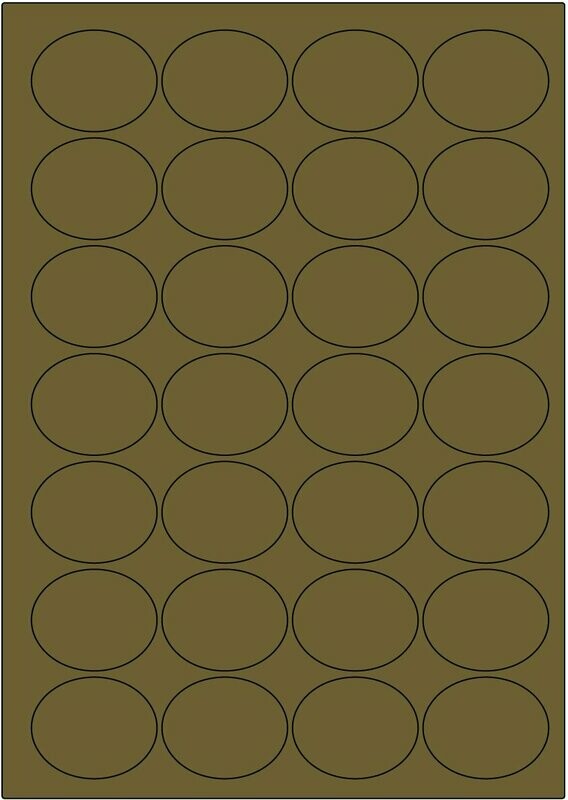 Offset gold matt / permanent / BA4 / 38 x 47 mm oval / 200 Blatt Offset gold matt / permanent / BA4 / 38 x 47 mm oval / 200 Blatt