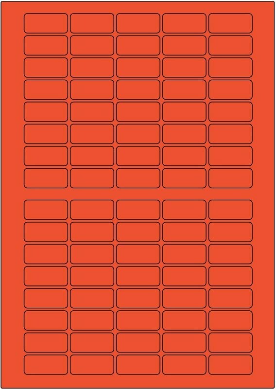 Offset-Laser Leucht rot / permanent / BA4 / 15 x 33,5 mm / 200 Blatt Offset-Laser Leucht rot / permanent / BA4 / 15 x 33,5 mm / 200 Blatt
