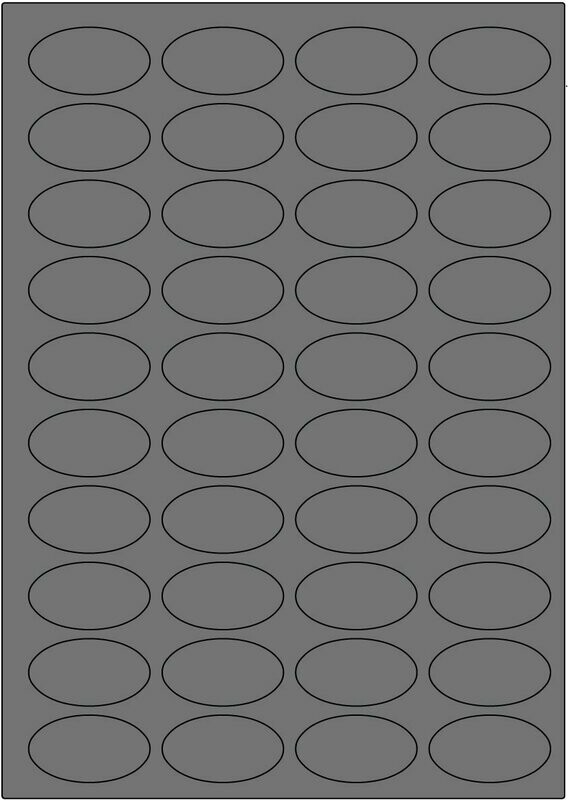 Offset silber matt / permanent / BA4 / 25 x 45 mm oval / 200 Blatt Offset silber matt / permanent / BA4 / 25 x 45 mm oval / 200 Blatt