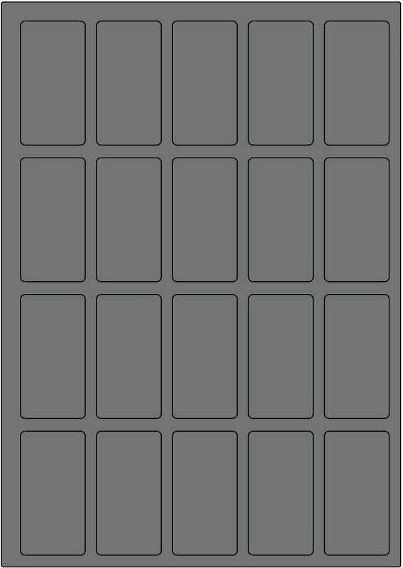 Offset silber matt / permanent / BA4 / 34 x 65 mm / 200 Blatt Offset silber matt / permanent / BA4 / 34 x 65 mm / 200 Blatt