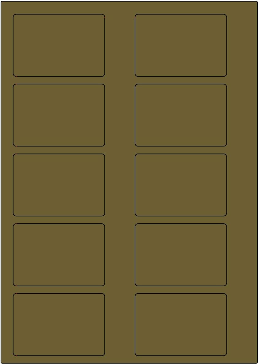 Offset gold matt / permanent / BA4 / 51 x 75 mm / 200 Blatt