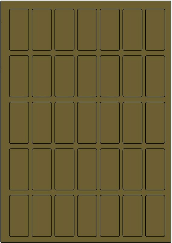 Offset gold matt / permanent / BA4 / 24 x 51 mm / 200 Blatt Offset gold matt / permanent / BA4 / 24 x 51 mm / 200 Blatt