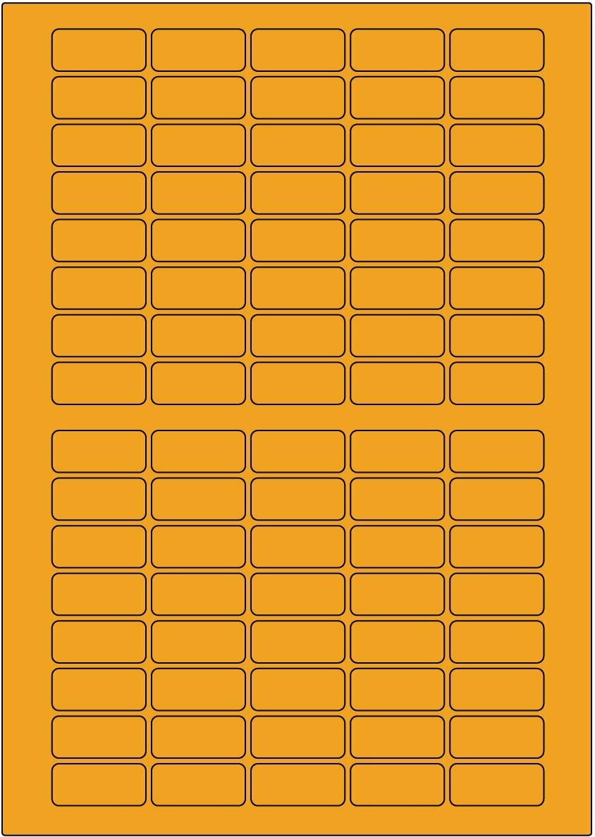 Offset Leucht orange / permanent / BA4 / 15 x 33,5 mm / 200 Blatt