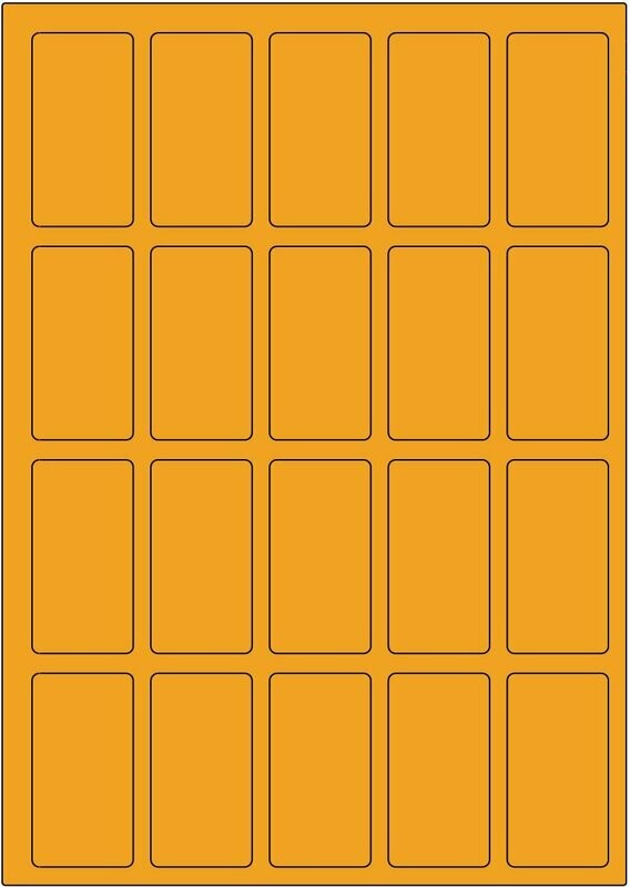 Offset Leucht orange / permanent / BA4 / 34 x 65 mm / 200 Blatt Offset Leucht orange / permanent / BA4 / 34 x 65 mm / 200 Blatt