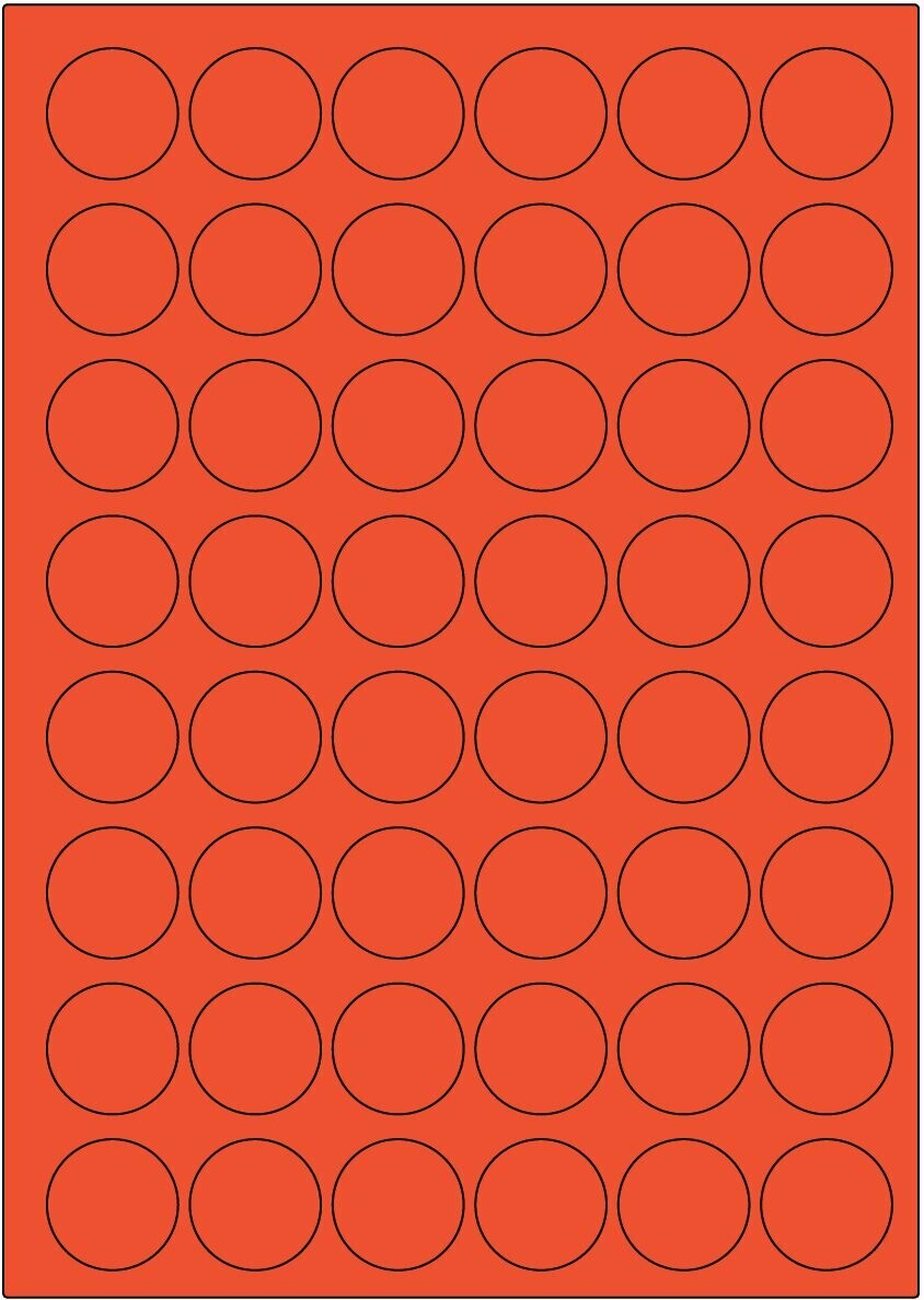 Offset-Laser Leucht rot / permanent / BA4 / 30 mm rund / 200 Blatt