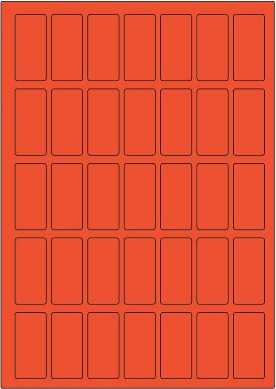 Offset-Laser Leucht rot / permanent / BA4 / 24 x 51 mm / 200 Blatt Offset-Laser Leucht rot / permanent / BA4 / 24 x 51 mm / 200 Blatt