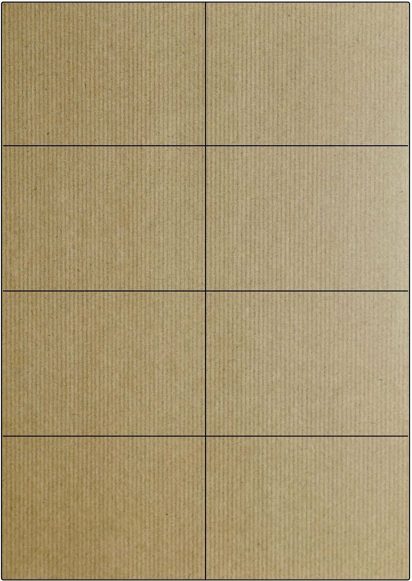 Natural Wood / permanent / A4 / 105 x 74,25 mm / 100 Blatt