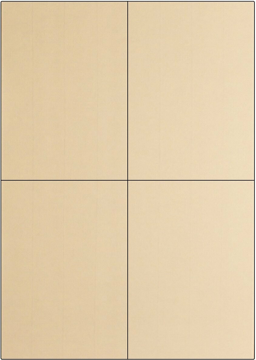 Vergé Creme / permanent / A4 / 105 x 148,5 mm / 100 Blatt