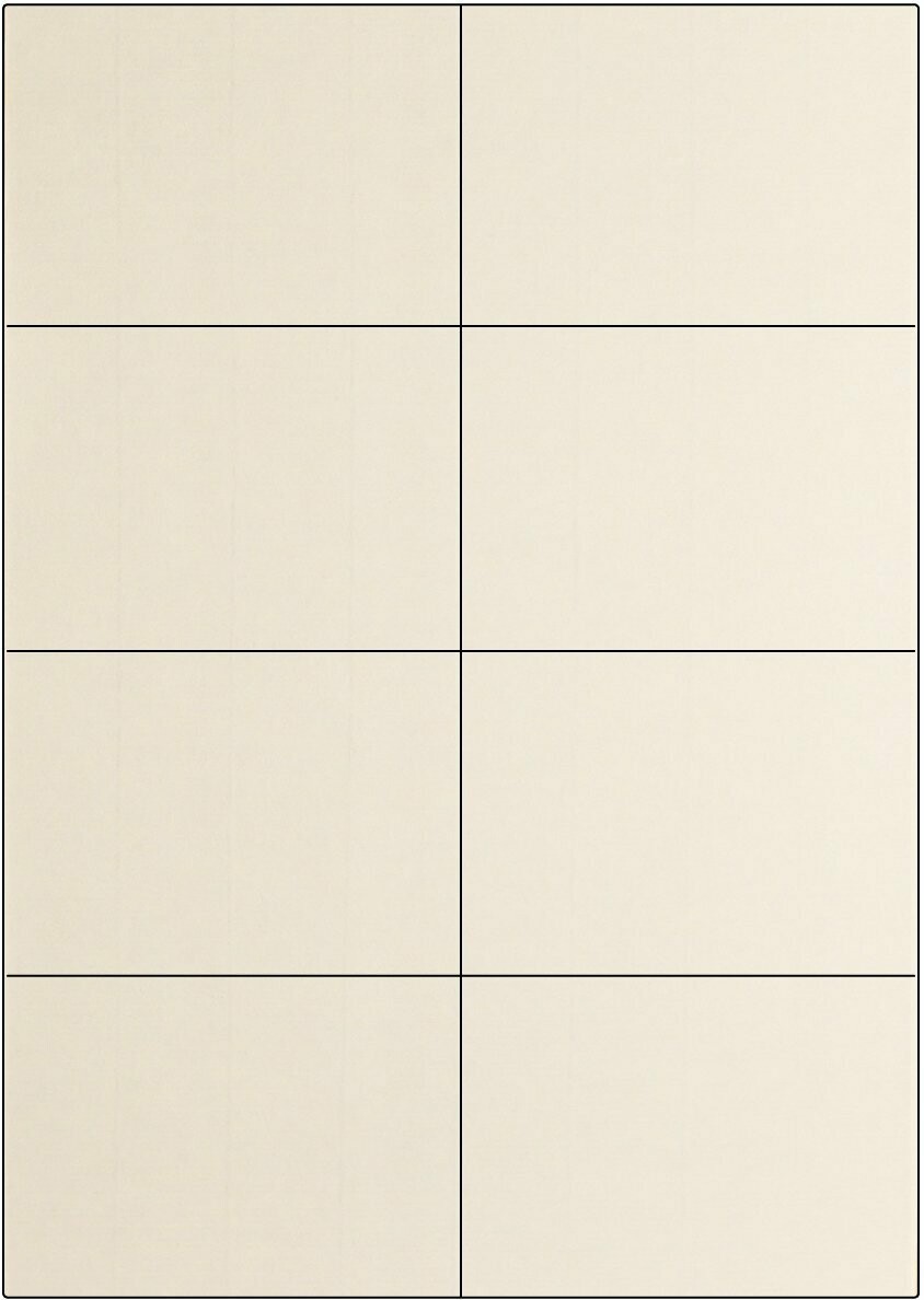 Vergé White / permanent / A4 / 105 x 74,25 mm / 100 Blatt