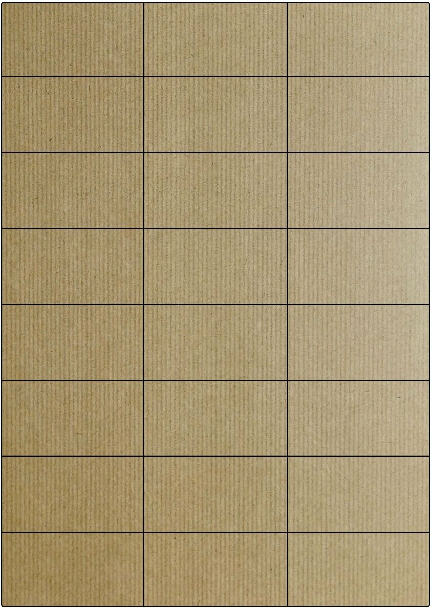 Natural Wood / permanent / A4 / 70 x 37,1 mm / 100 Blatt