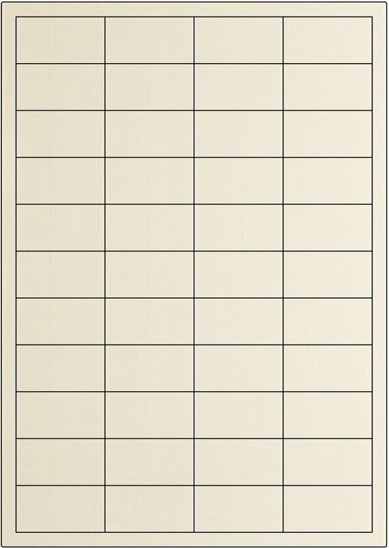 Vergé White / permanent / A4 / 48,3 x 25,4 mm / 100 Blatt Vergé White / permanent / A4 / 48,3 x 25,4 mm / 100 Blatt