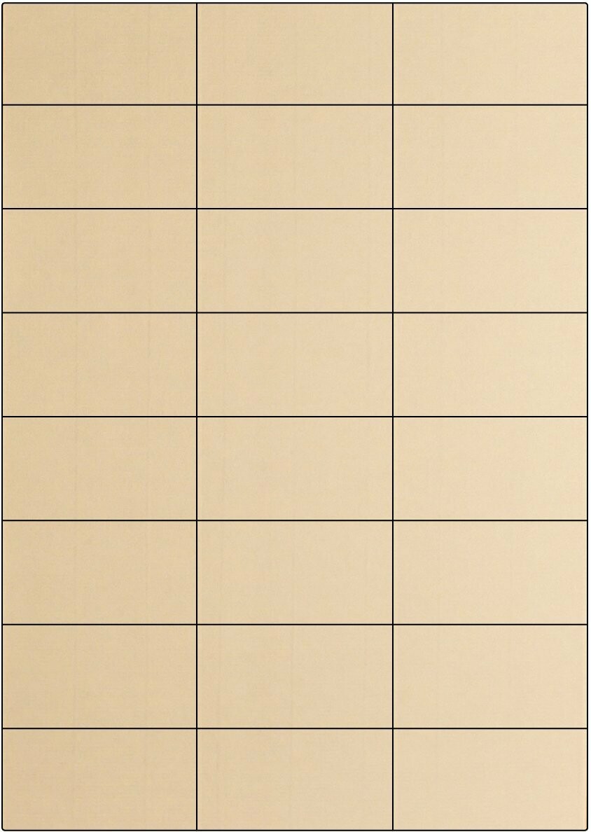 Vergé Creme / permanent / A4 / 70 x 37,1 mm / 100 Blatt