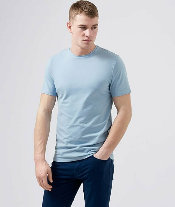 Remus Uomo Tapered Fit Cotton-Stretch T-Shirt - Navy