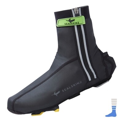 Sealskinz - All Weather Cycle Overshoe lightweight open sole LED