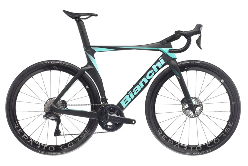 Bianchi Oltre Pro Ultegra DI2 2x 12v Celeste black XJ