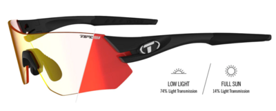 Tifosi Tsali - Matte Black - Fototec Red