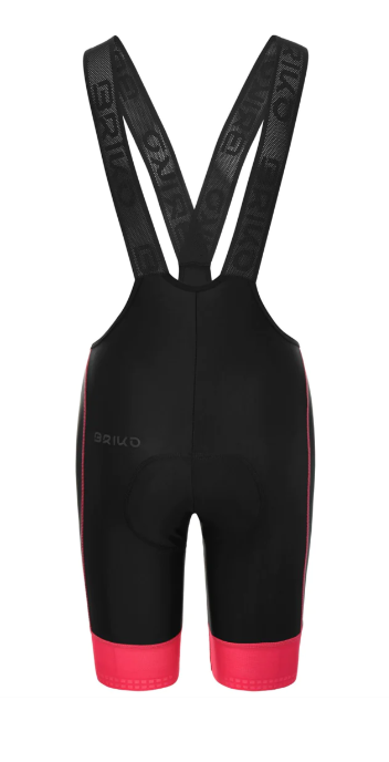 Briko Ultralight Lady bibshort - Black / Fuchsia bright Rose Briko Ultralight Lady bibshort - Black / Fuchsia bright Rose